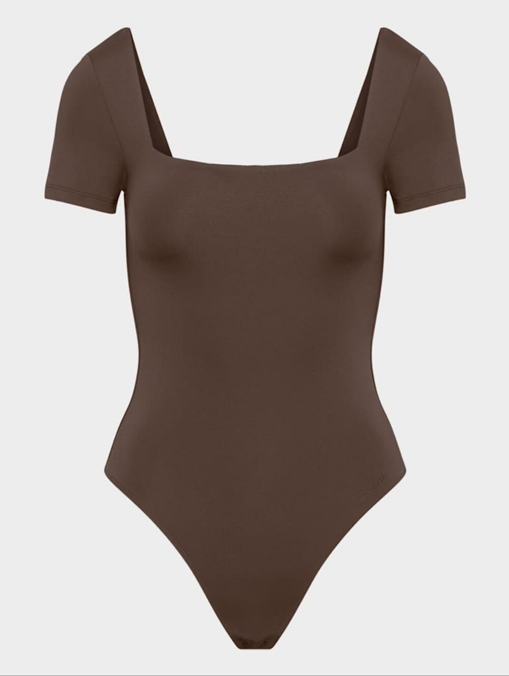 Aritzia Contour Manner Squareneck Bodysuit Rich Mocha Brown XLPretend you stuck 